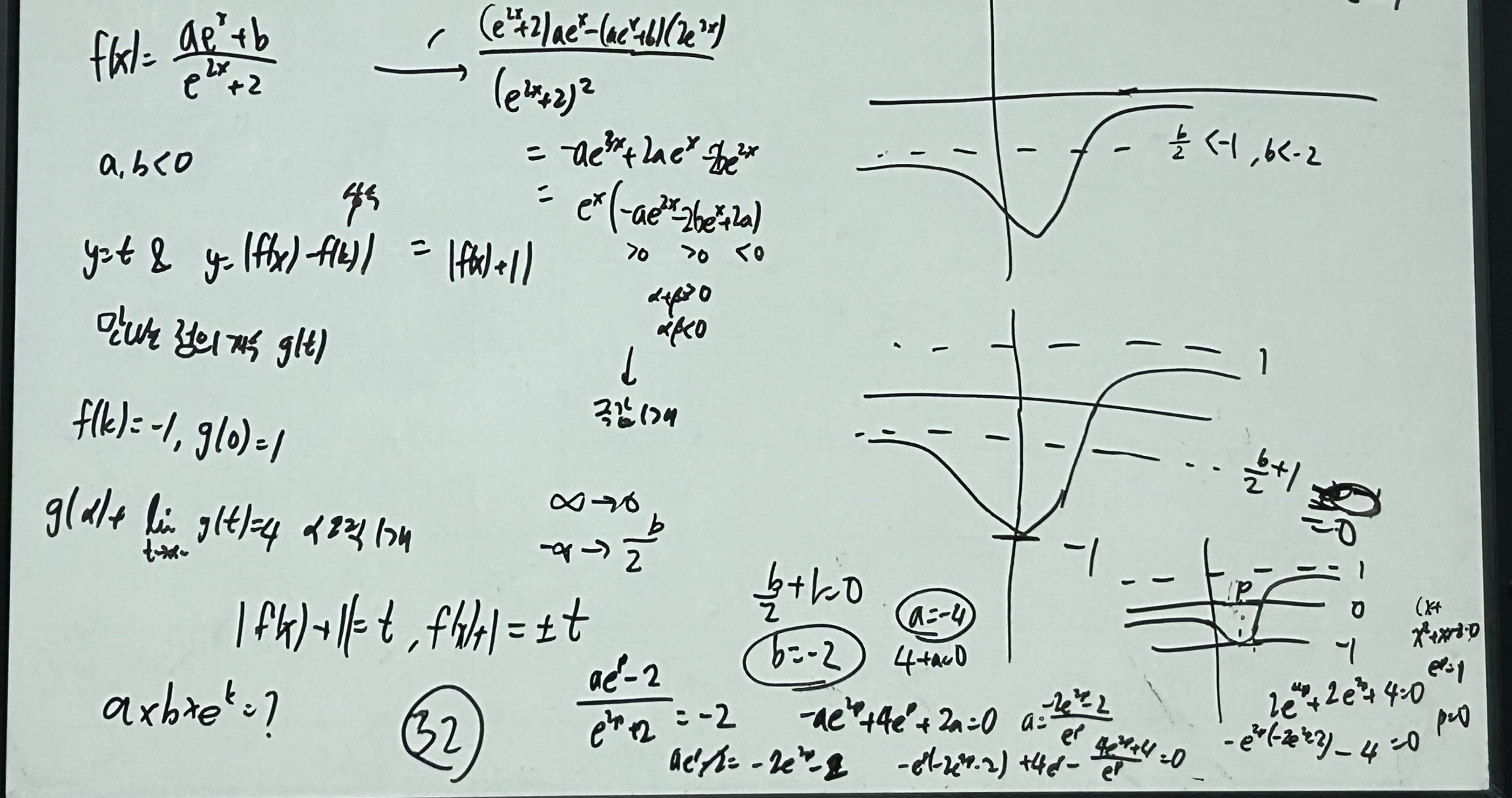 Whiteboard math work 2